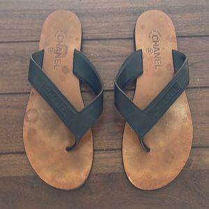 Chanel leather sandals